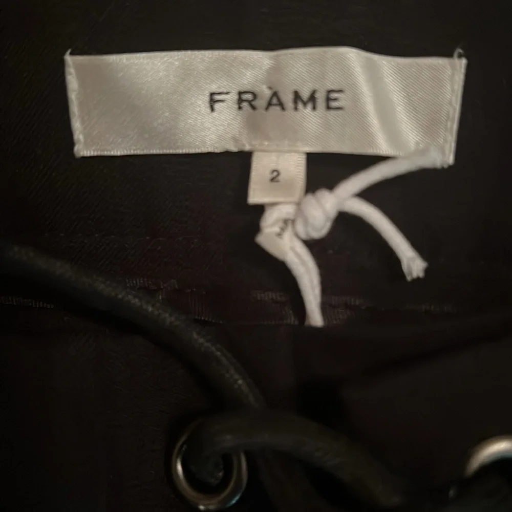 NWT $398.00 Frame lace up Black trouser Pants size 2 - Picture 13 of 13